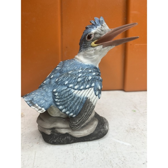 Vintage Boehm Porcelain Fledgling Kingfisher Bird #400-78 Made In USA - Picture 3 of 10